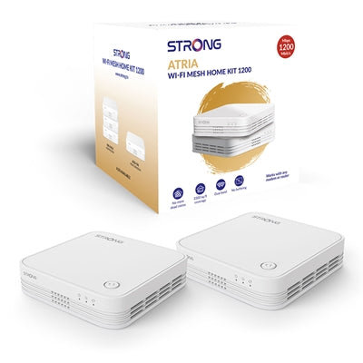 STRONG AC1200 Dual-Band Mesh WiFi System 2-Pack - 3,300 sq ft STRONG AC1200 Dual-Band Mesh WiFi System 2-Pack - 3,300 sq ft